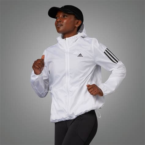 adidas windbreaker white jacket